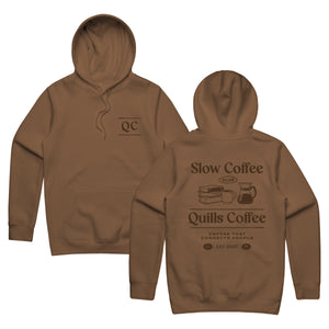 Quill's Slow Coffee Hoodie (Saddle)