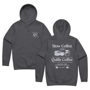 Quill's Slow Coffee Hoodie (Charcoal)