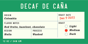Colombia | Decaf de Caña