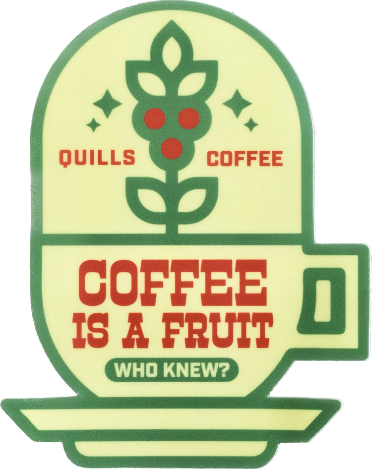 'Coffee is a Fruit' Stickers