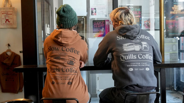 Quill's Slow Coffee Hoodie (Saddle) - Quills Coffee
