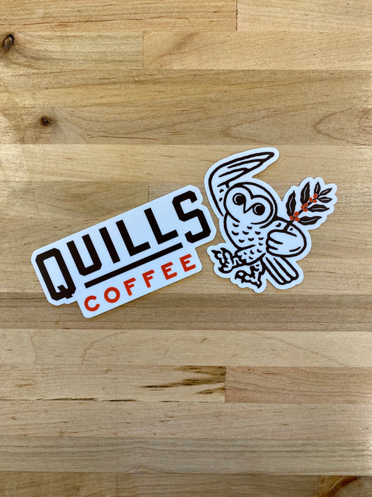 Quills Coffee Logo Sticker